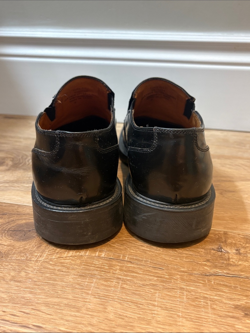 Kenneth Cole Black Leather Slip-On Loafers - Picture 4 of 6